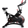 Bicicleta estática plegable - 5 niveles de resistencia, volante de inercia, pantalla LCD, cómoda, pulsómetro