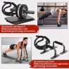 6-in-1-Bauchrad mit Fitnessband, Komplettes Trainingsset