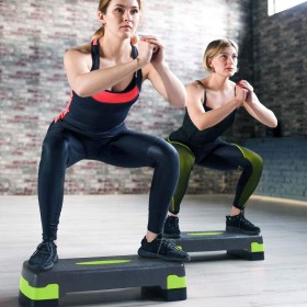 Stepboard Aérobic avec Tapis Antidérapant - Réglable, Qualité Premium