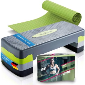 Aerobic-Stepboard mit Anti-Rutsch-Matte - verstellbar, Premium-Qualität