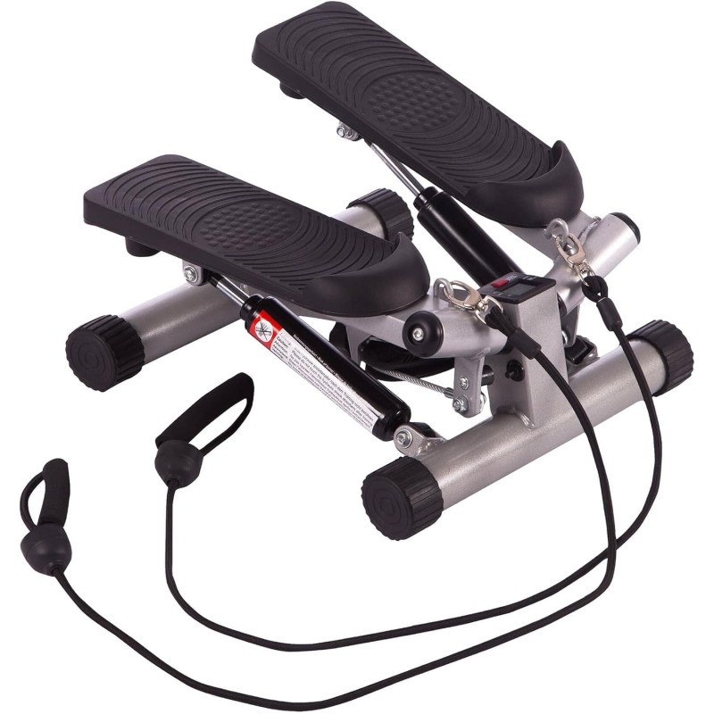 Step Musculation avec Affichage LCD - Renforcement Musculaire et Cardio Compact, Robuste et Résistance Réglable