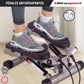 Step Musculation avec Affichage LCD - Renforcement Musculaire et Cardio Compact, Robuste et Résistance Réglable