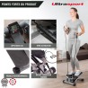 Step Musculation avec Affichage LCD - Renforcement Musculaire et Cardio Compact, Robuste et Résistance Réglable