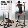 Tour de Musculation Multifonctionnelle - Barre de Traction, Dip Station, Stable et Confortable