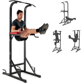 Tour de Musculation Multifonctionnelle - Barre de Traction, Dip Station, Stable et Confortable