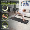 Tapis de Fitness Ultra Confort - Antidérapant, Résistant à l'Eau, Polyvalent pour yoga, avec Sangle de Transport Incluse