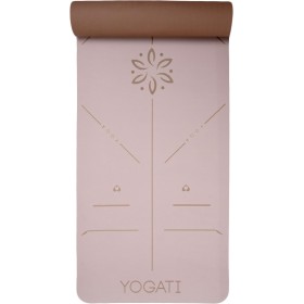 Tapis de Yoga Antidérapant, Double Face avec Repères d’Alignement et Épaisseur Optimale pour Confort et Stabilité