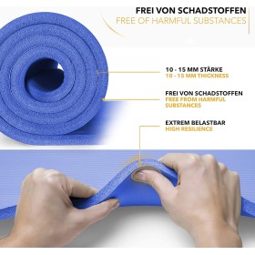 Tapis de Fitness - Tapis Conçu pour Yoga, Pilates et Entraînements Polyvalents