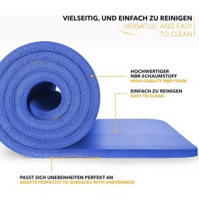 Tapis de Fitness - Tapis Conçu pour Yoga, Pilates et Entraînements Polyvalents