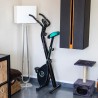 Vélo d'Appartement Pliable – 8 Niveaux de Résistance, Écran LCD Multifonction, Confort avec Dossier